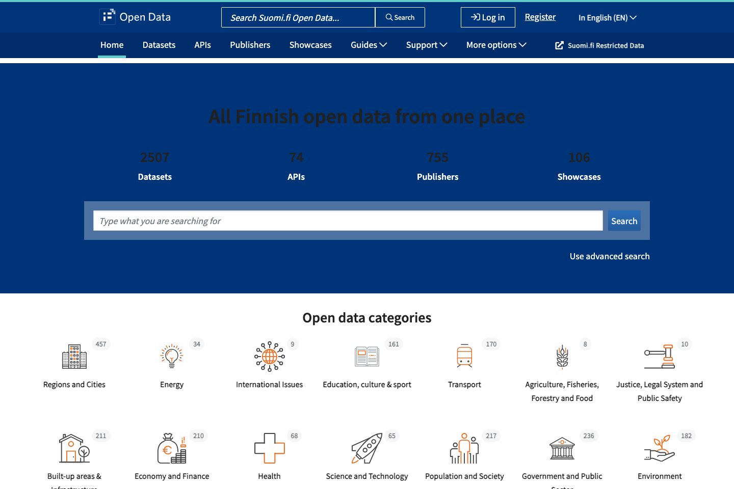 Open Government, Finland documentation page