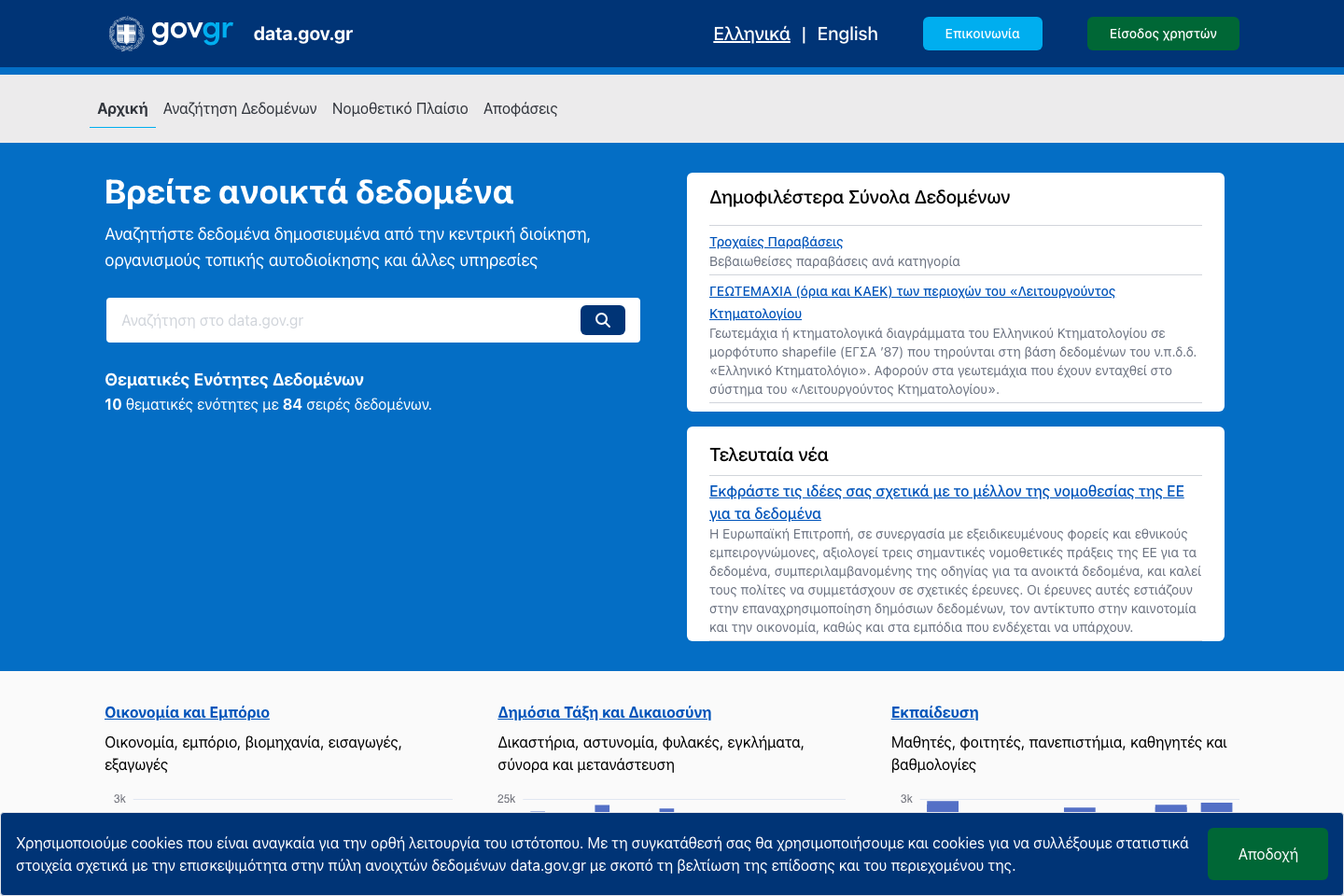 Open Government, Greece documentation page