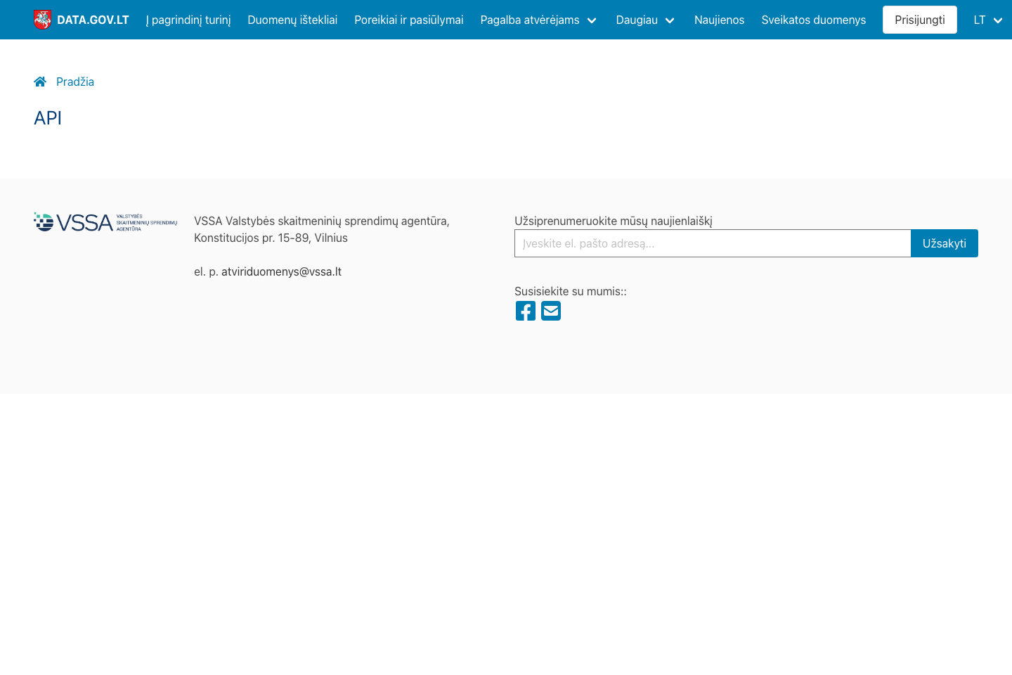 Open Government, Lithuania documentation page