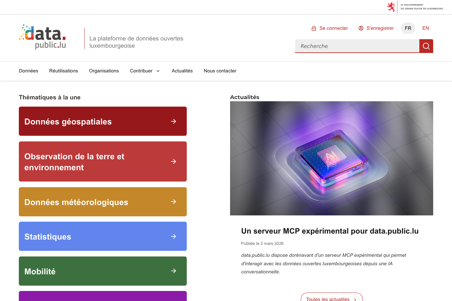 Open Government, Luxembourg documentation page