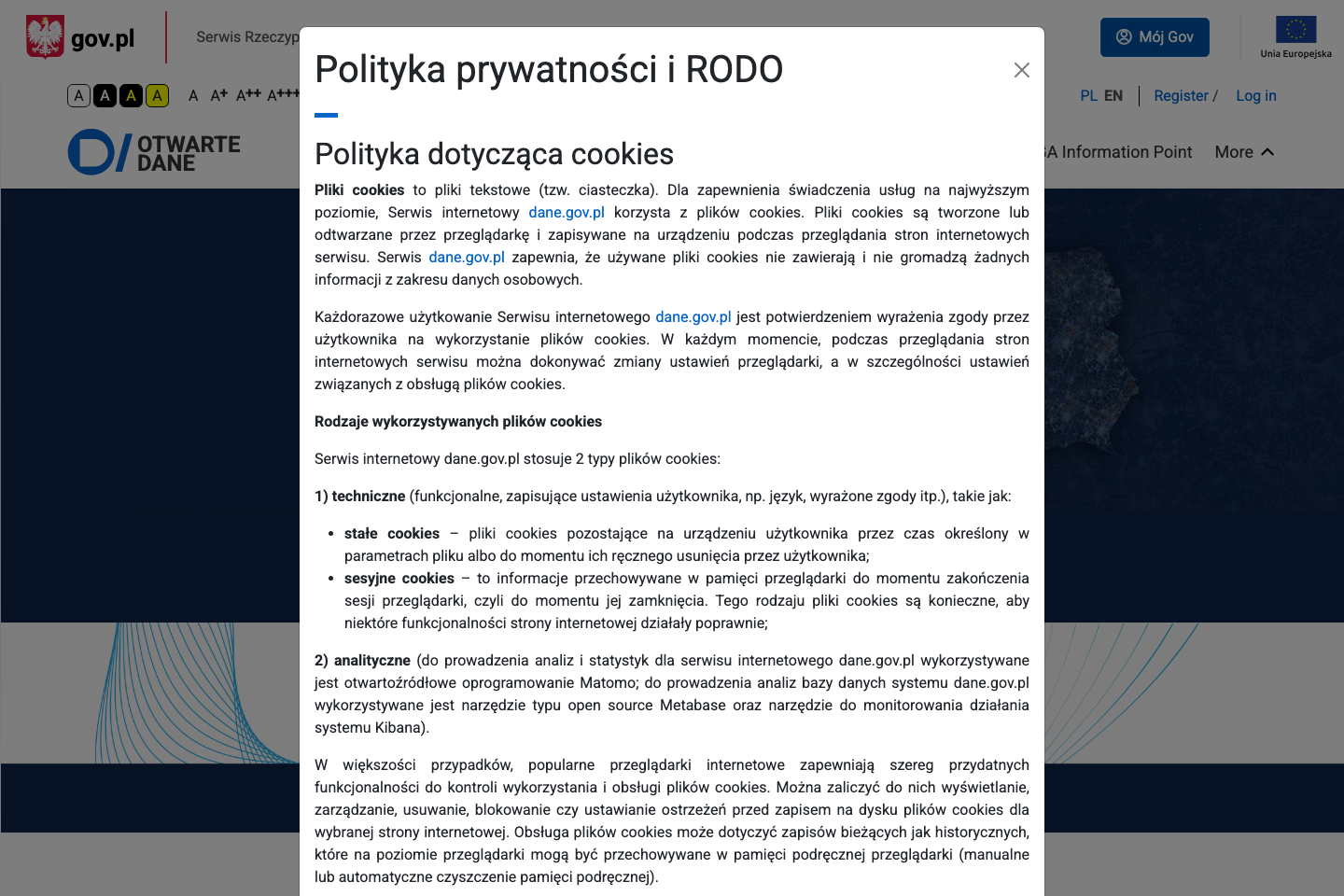 Open Government, Poland documentation page