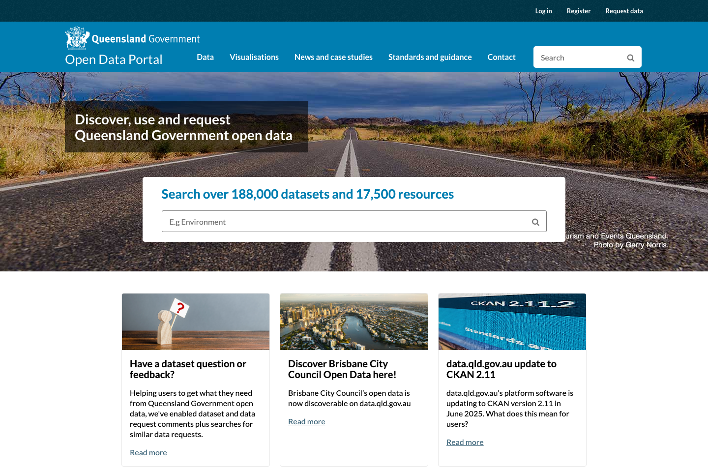 Open Government, Queensland Government documentation page
