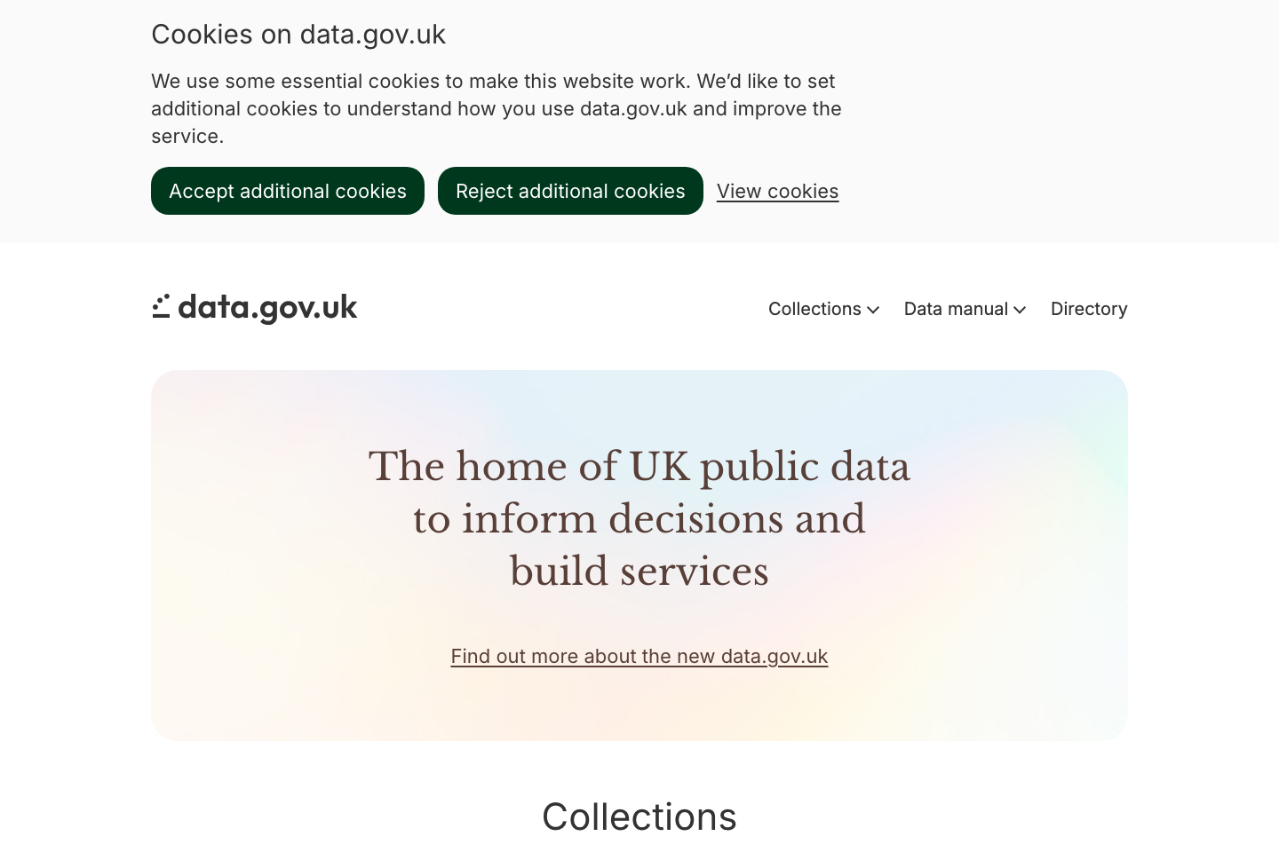Open Government, UK documentation page