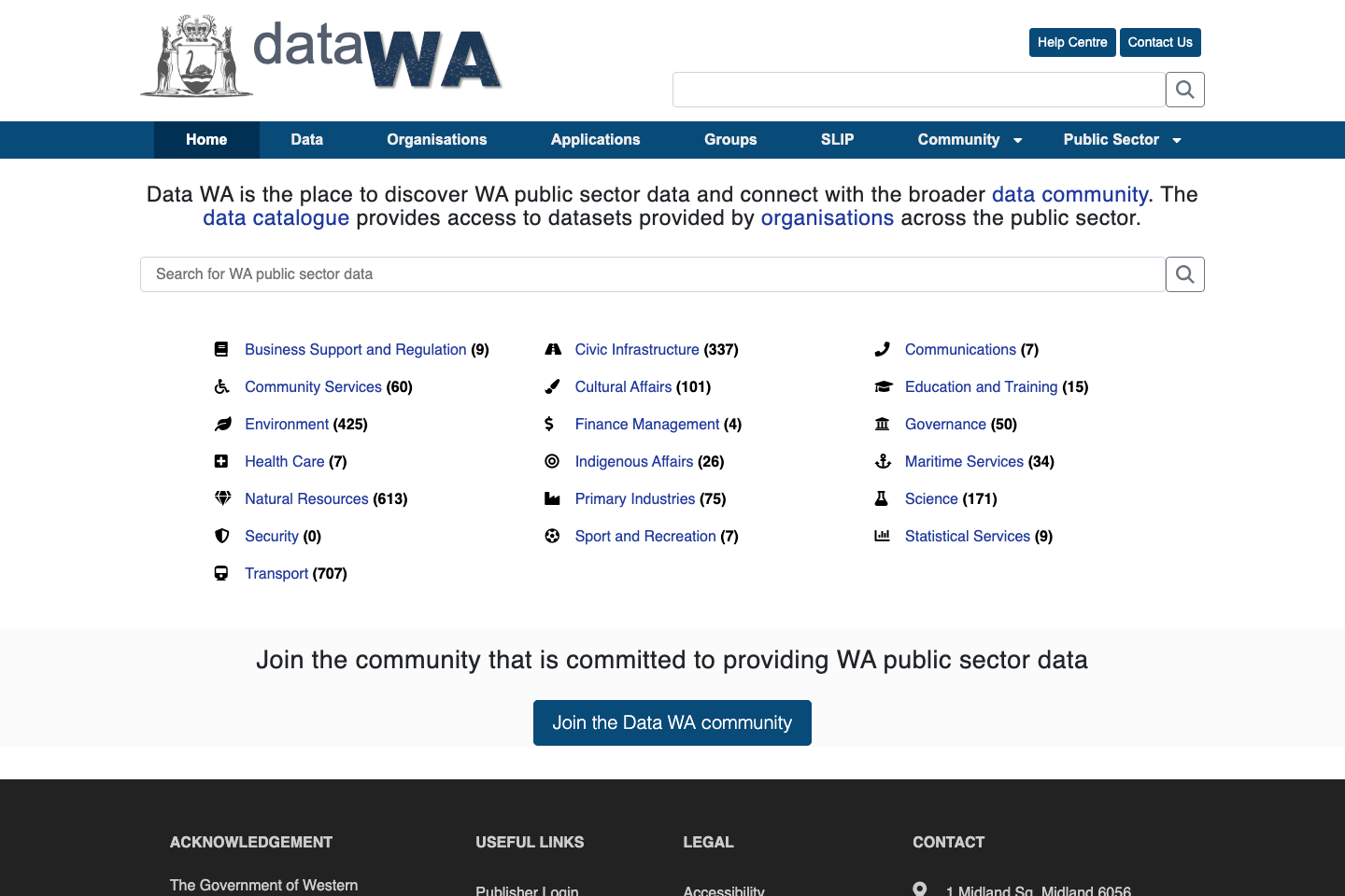 Open Government, West Australia documentation page