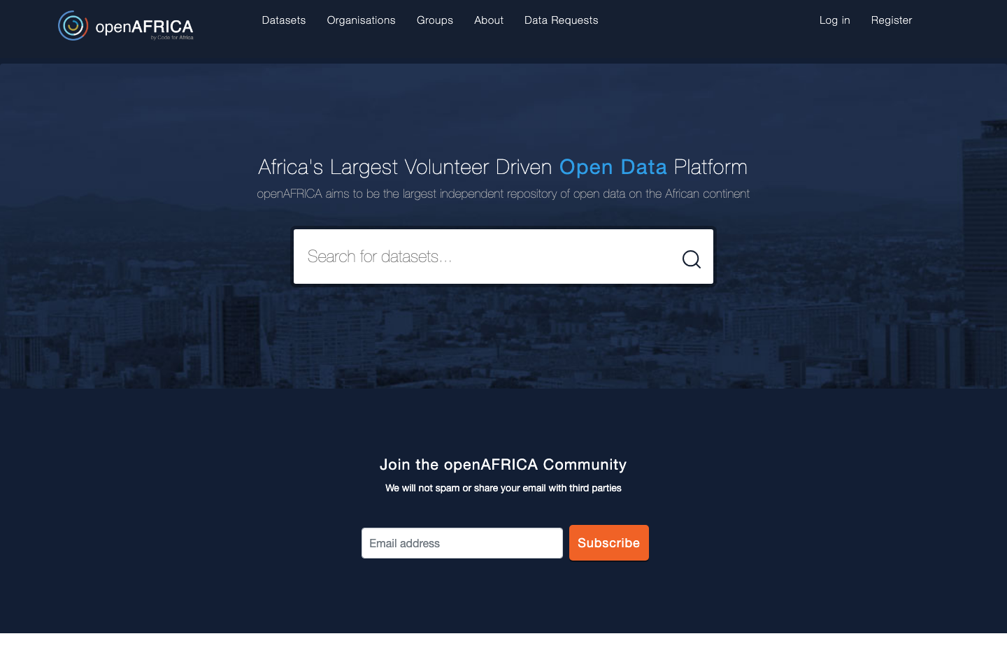 openAFRICA documentation page