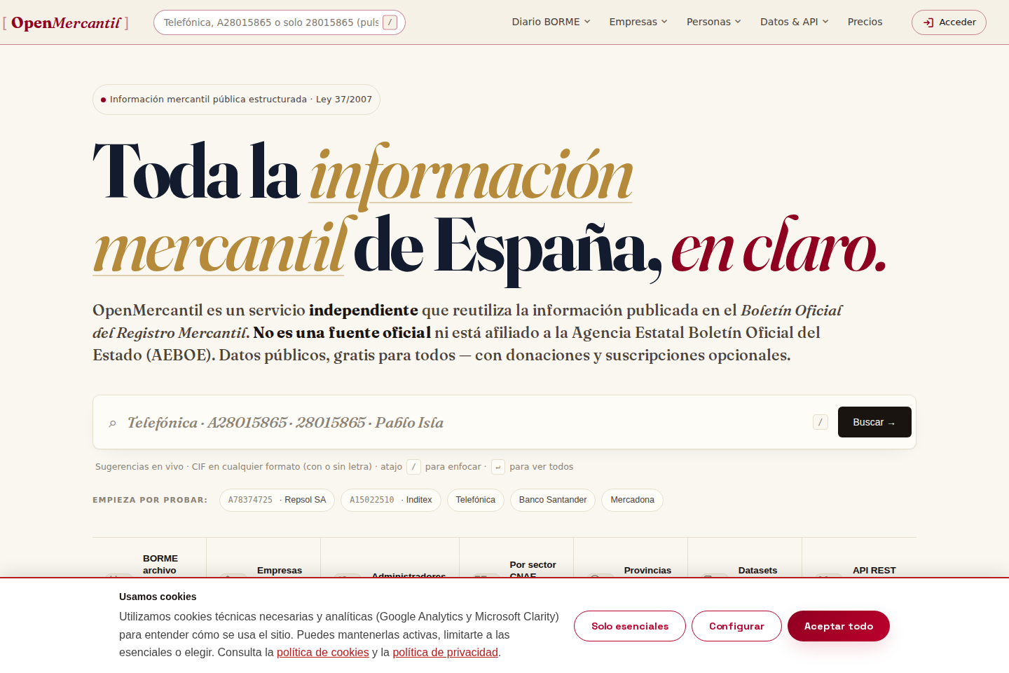 OpenMercantil documentation page