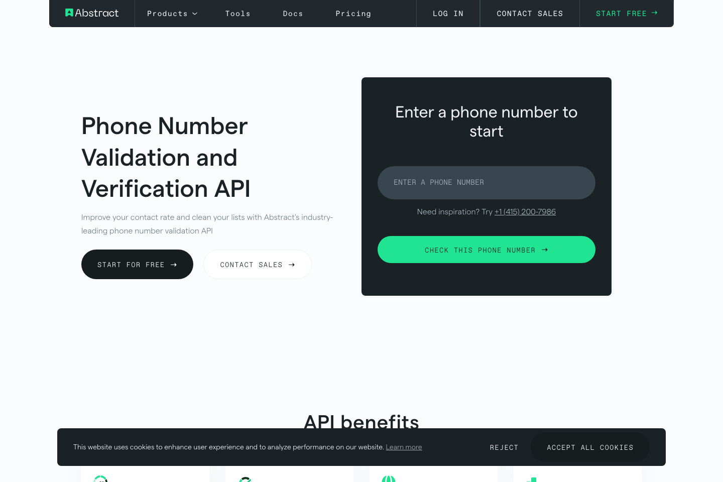 Phone Validation documentation page