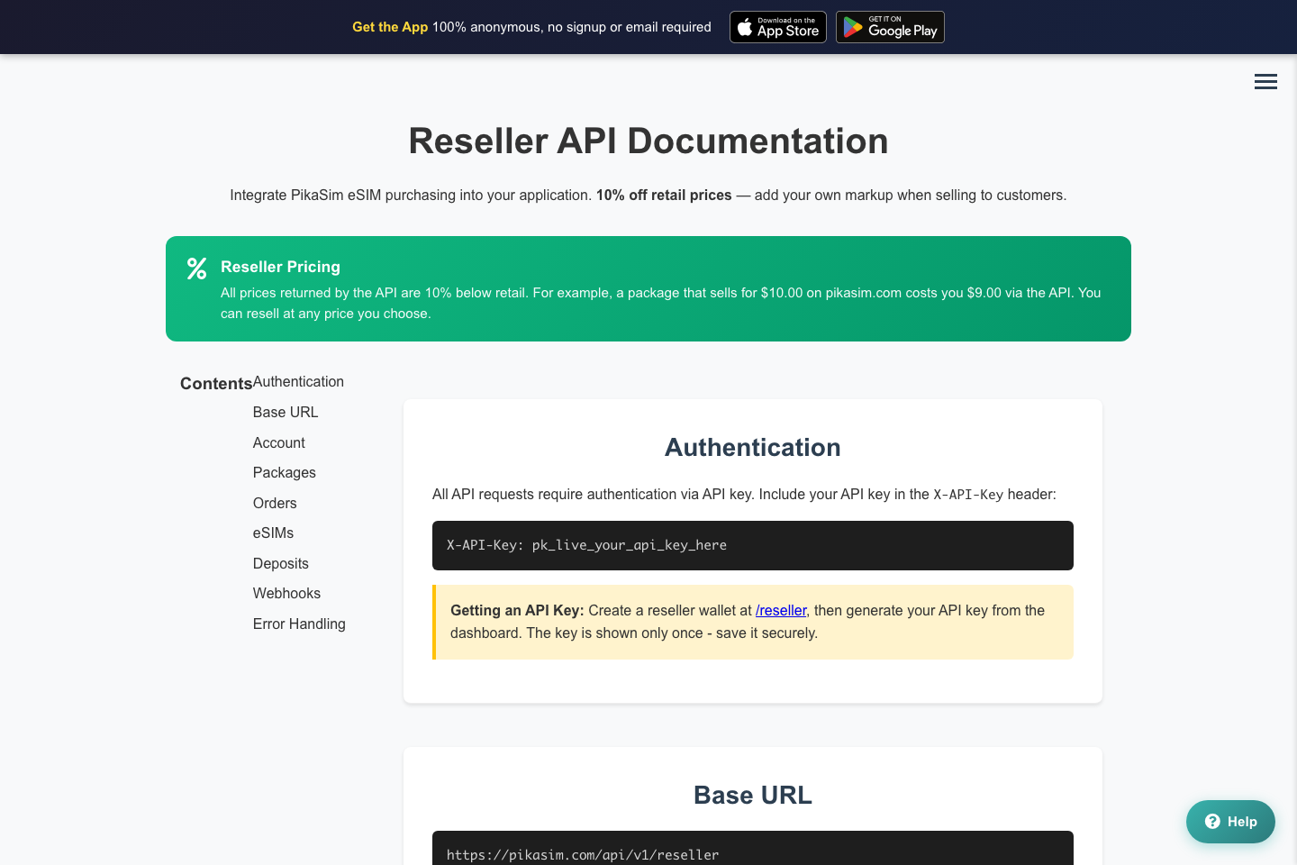 PikaSim documentation page