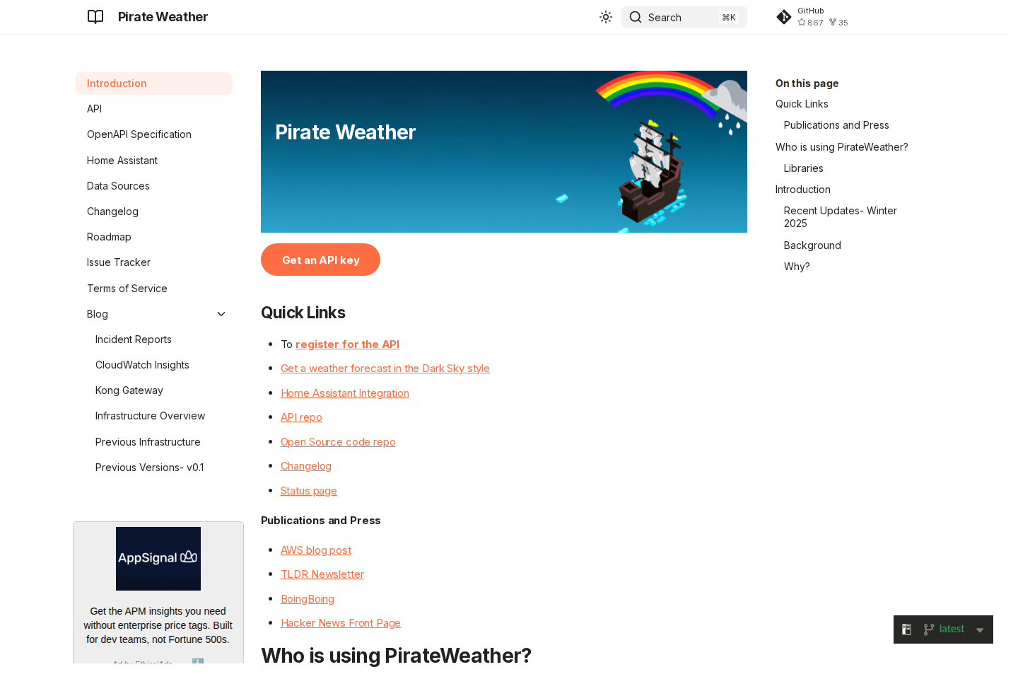 Pirate Weather documentation page