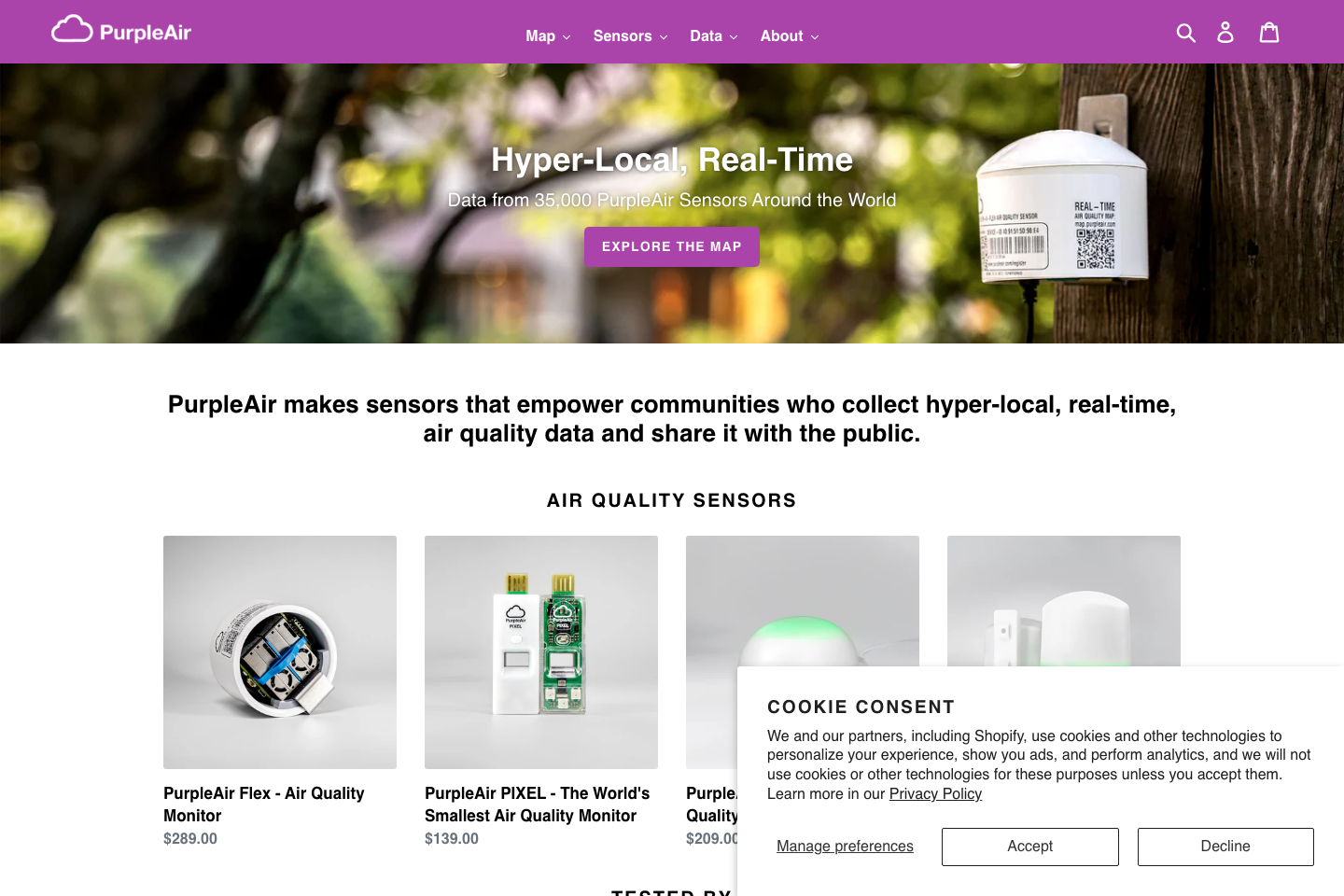 Purple Air documentation page