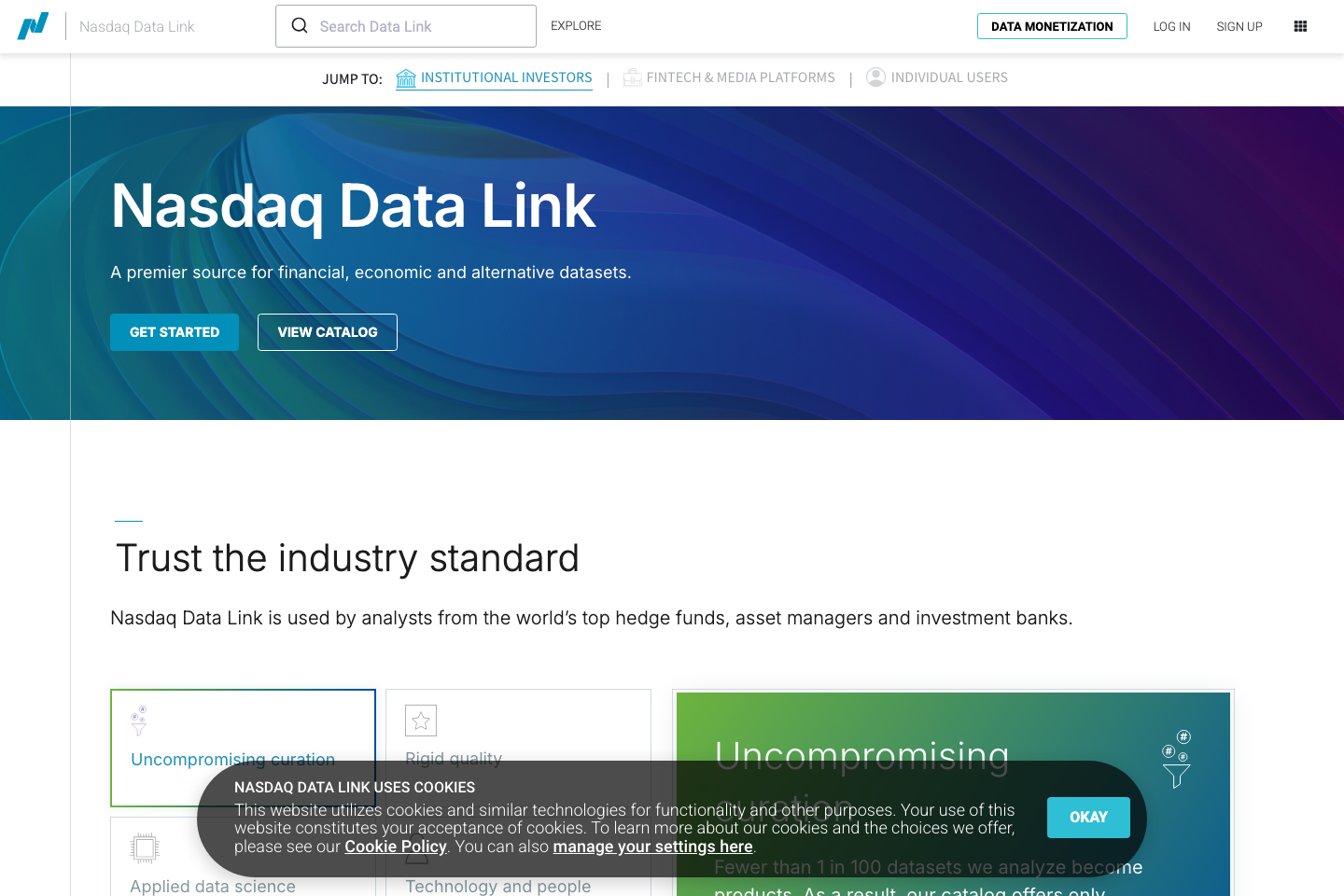 Quandl documentation page