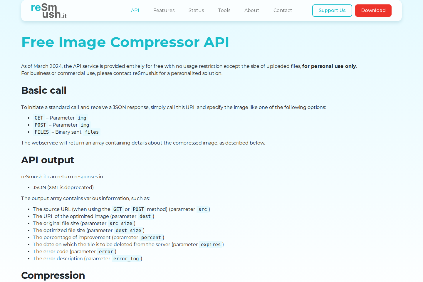 ReSmush.it documentation page