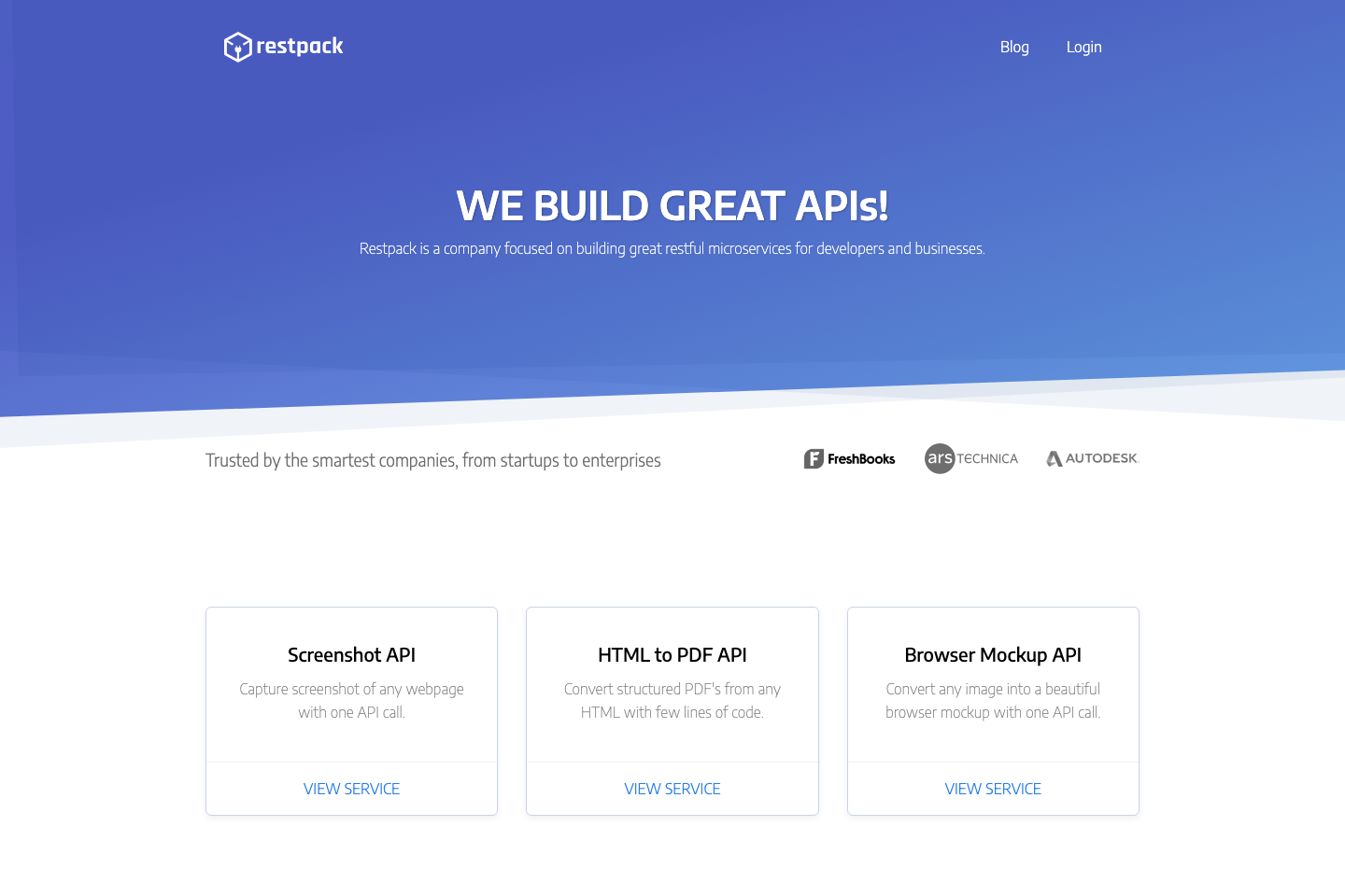 Restpack documentation page
