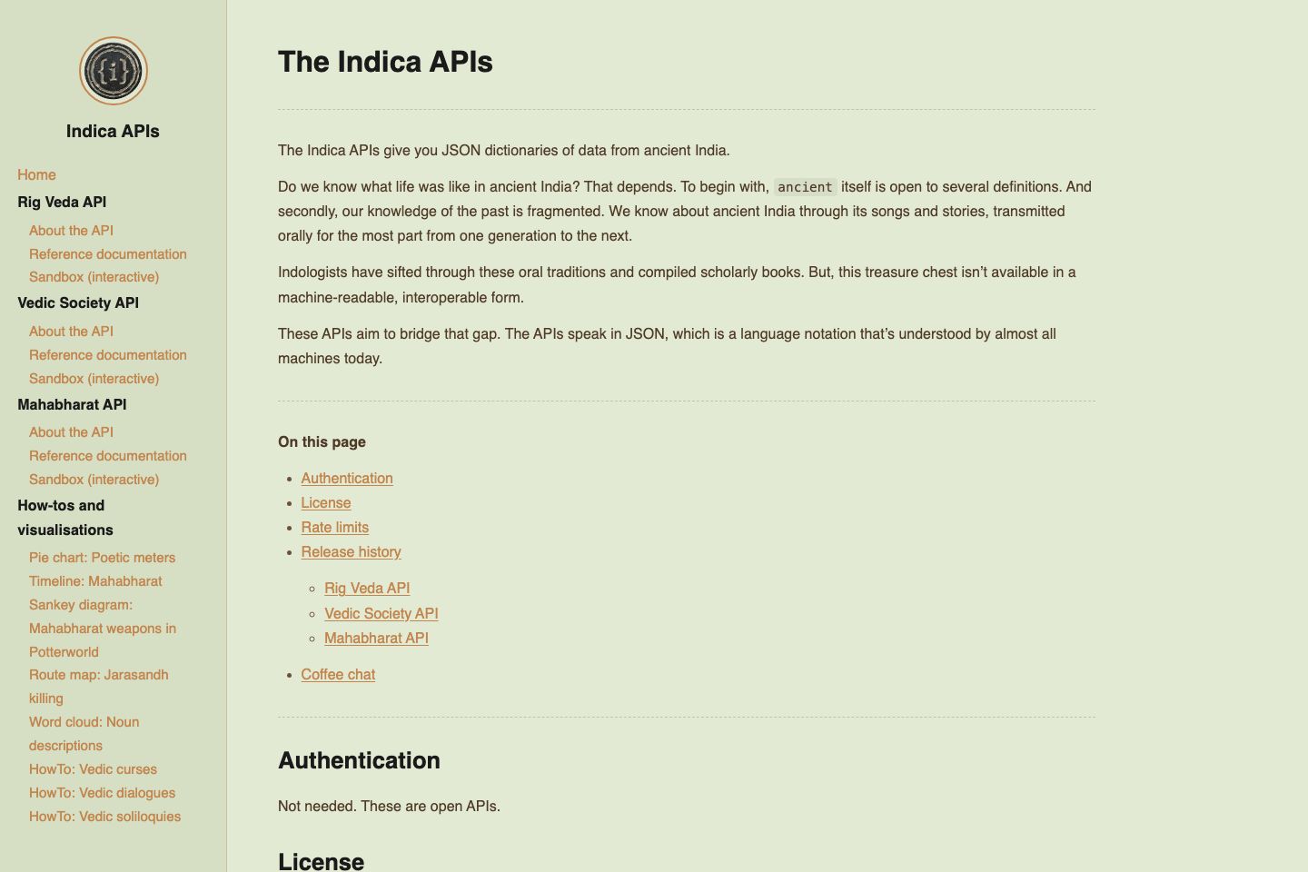 Rig Veda documentation page