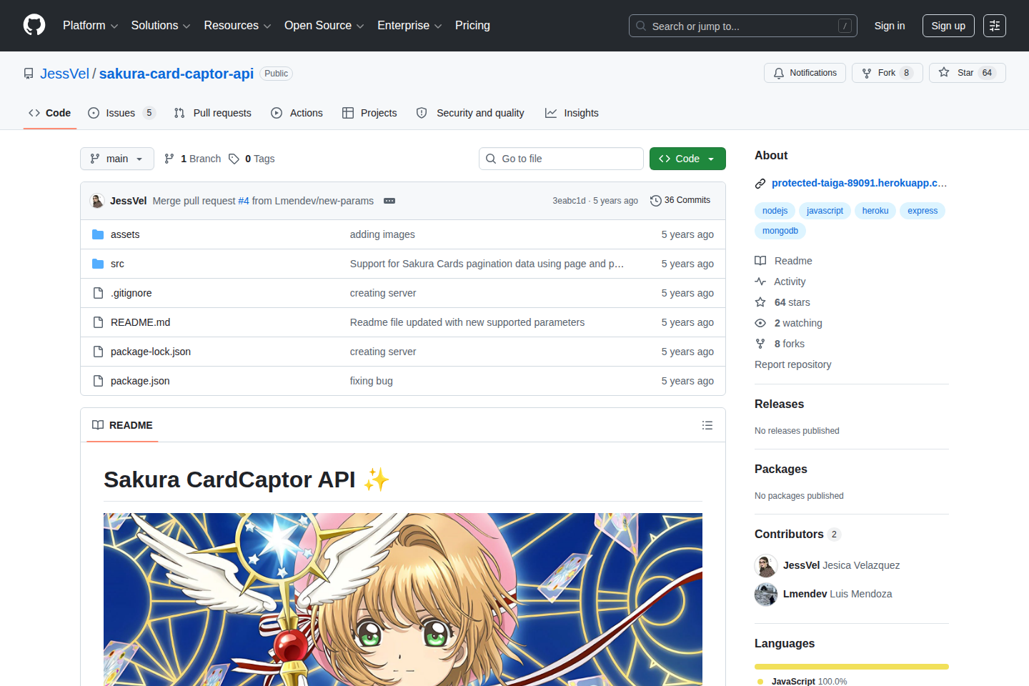 Sakura CardCaptor documentation page