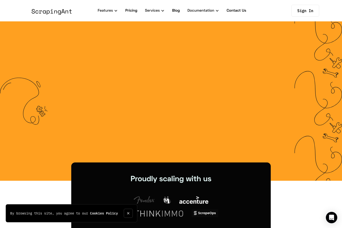 ScrapingAnt documentation page