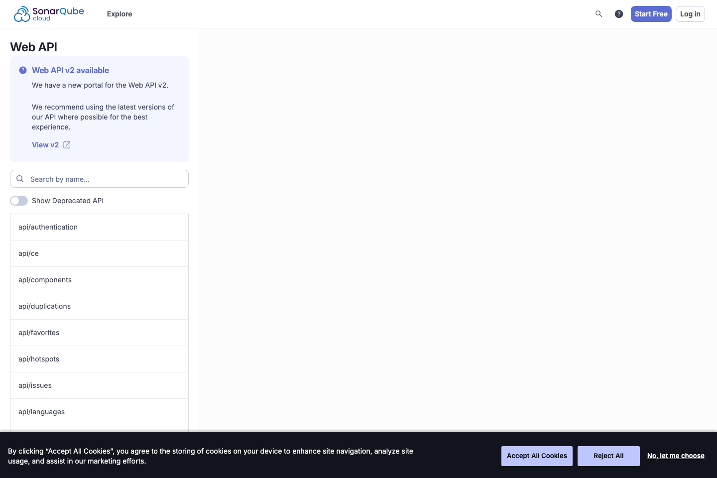 SonarQube documentation page
