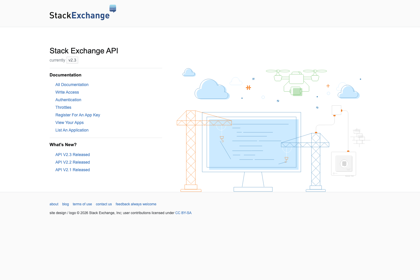 StackExchange documentation page