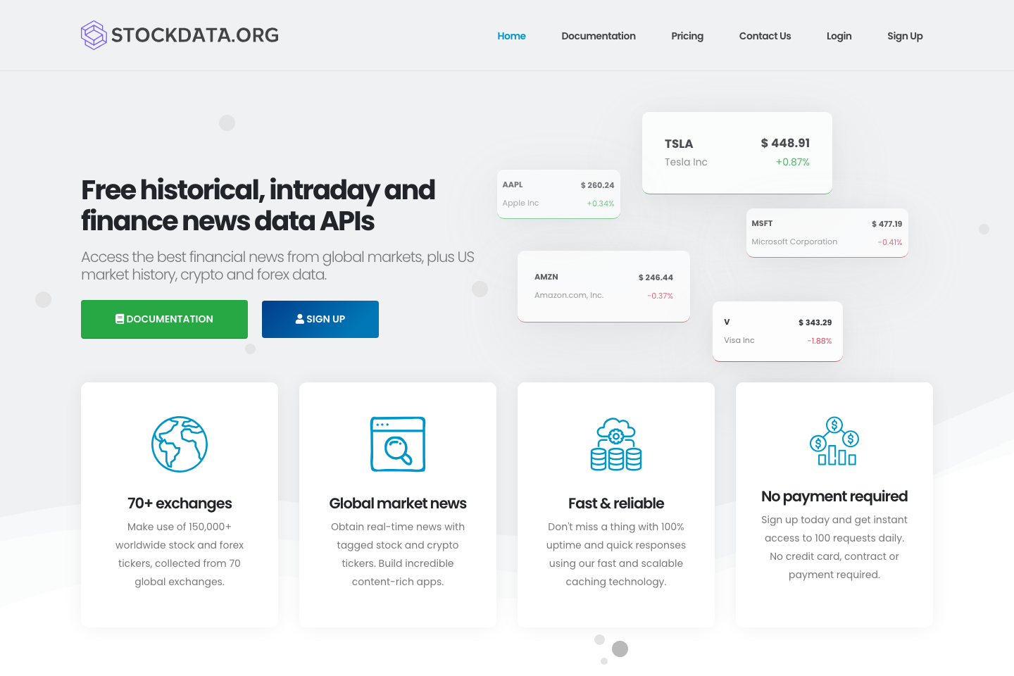 StockData documentation page