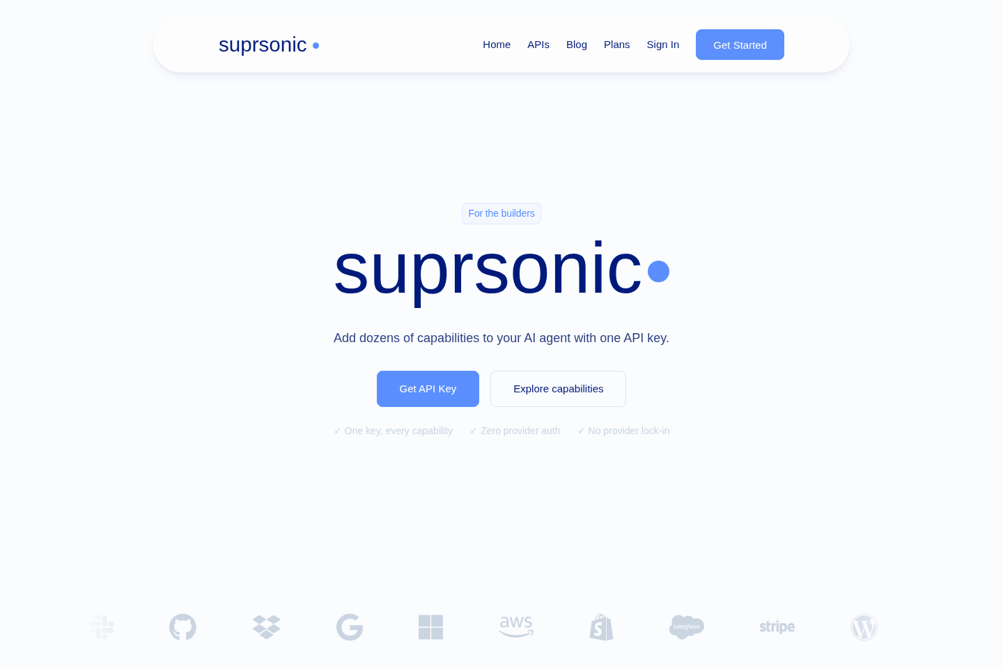 Suprsonic documentation page