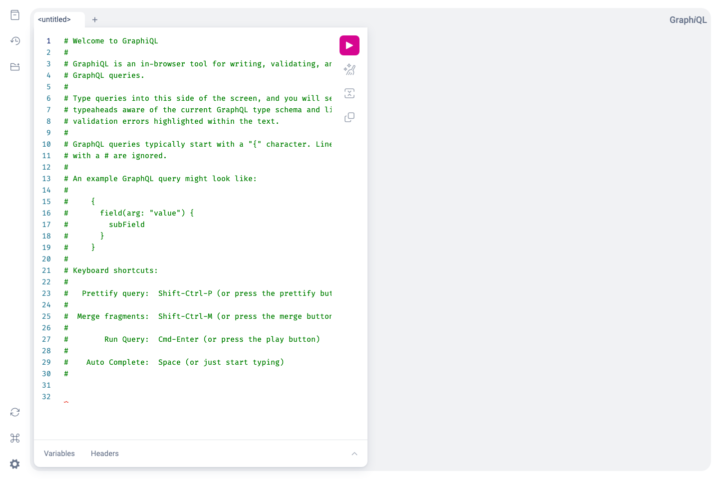 SWAPI GraphQL documentation page