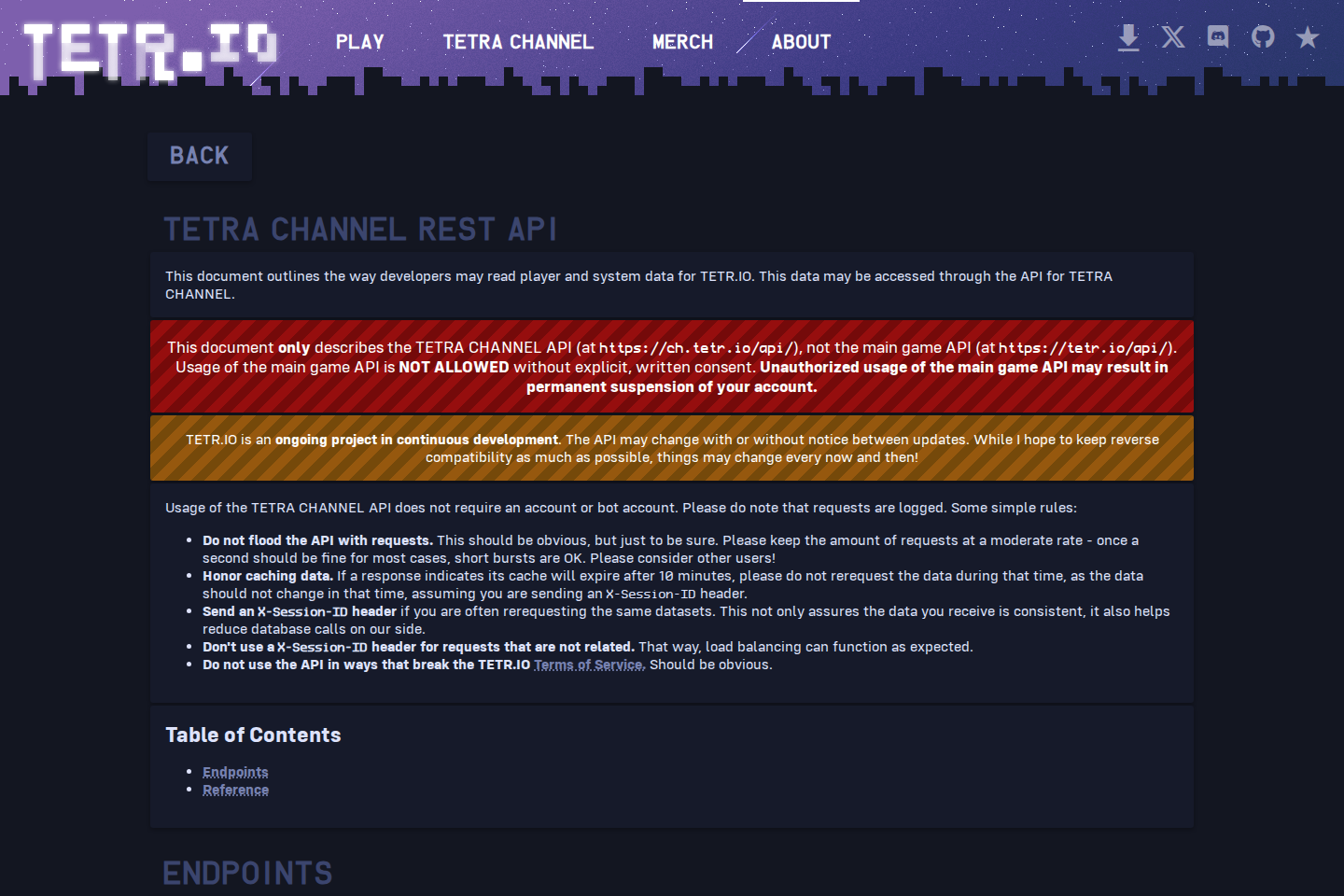 TETR.IO documentation page