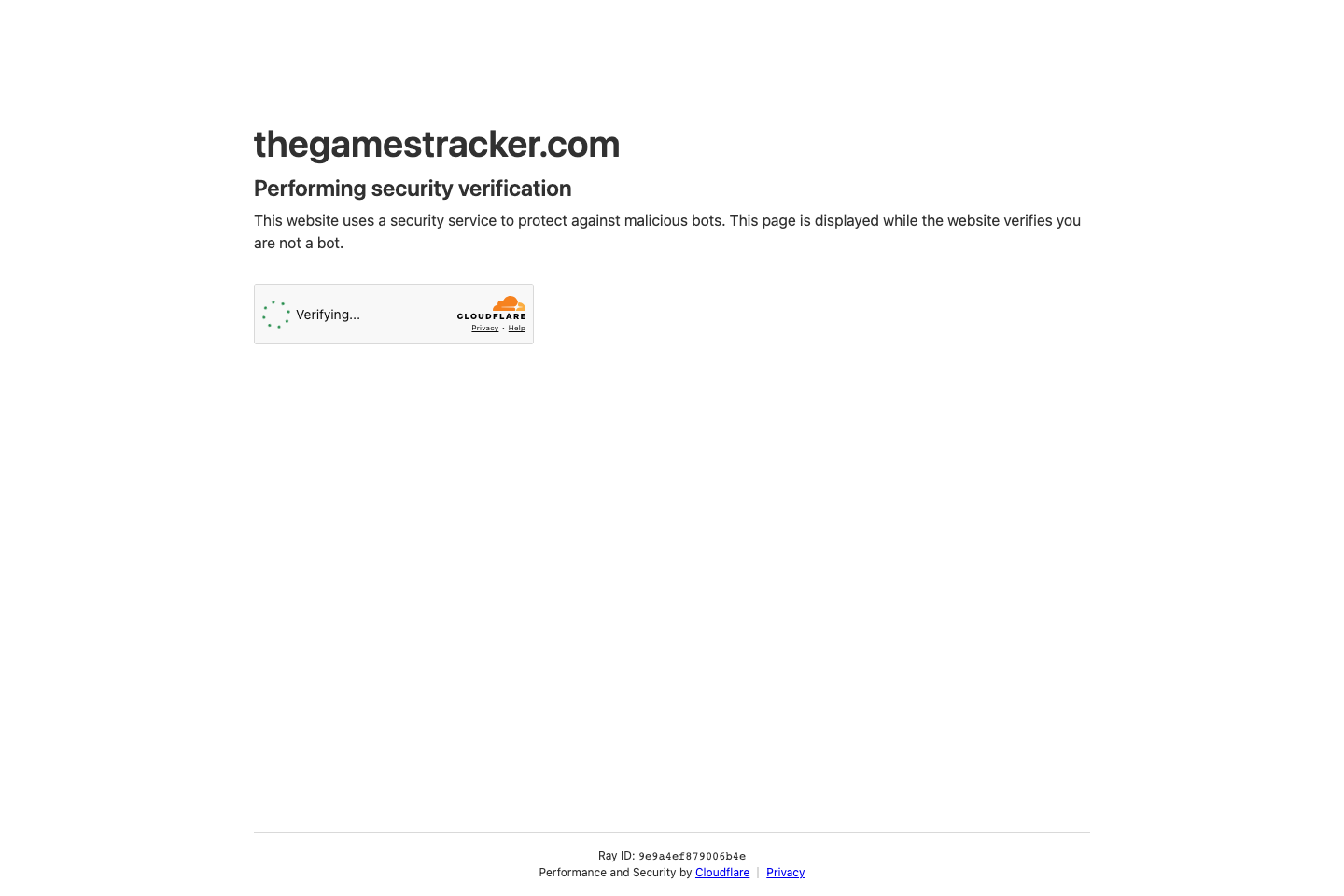 TheGamestracker documentation page