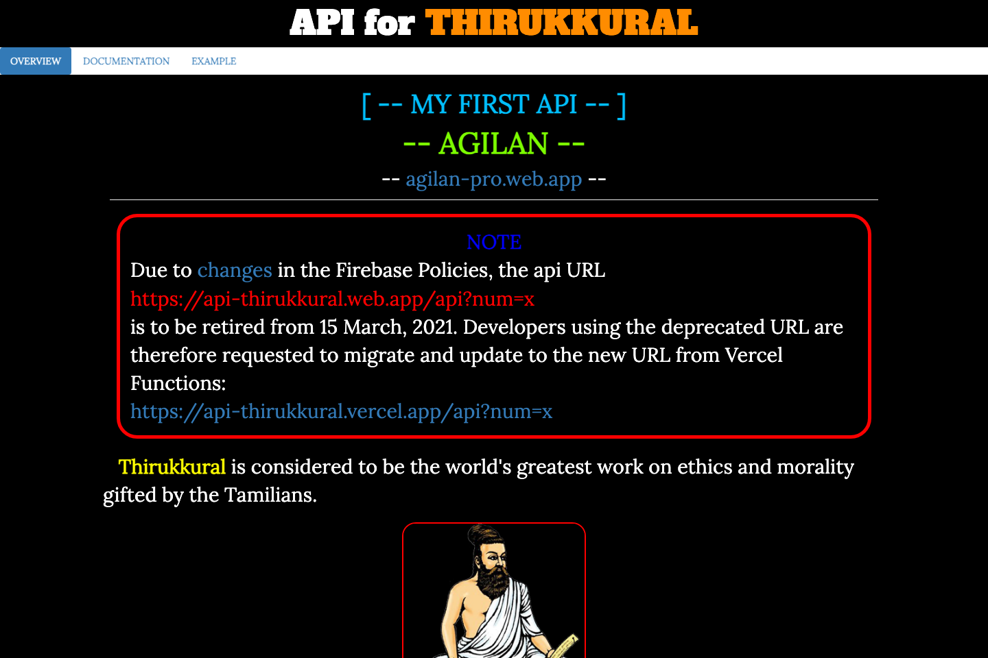Thirukkural documentation page
