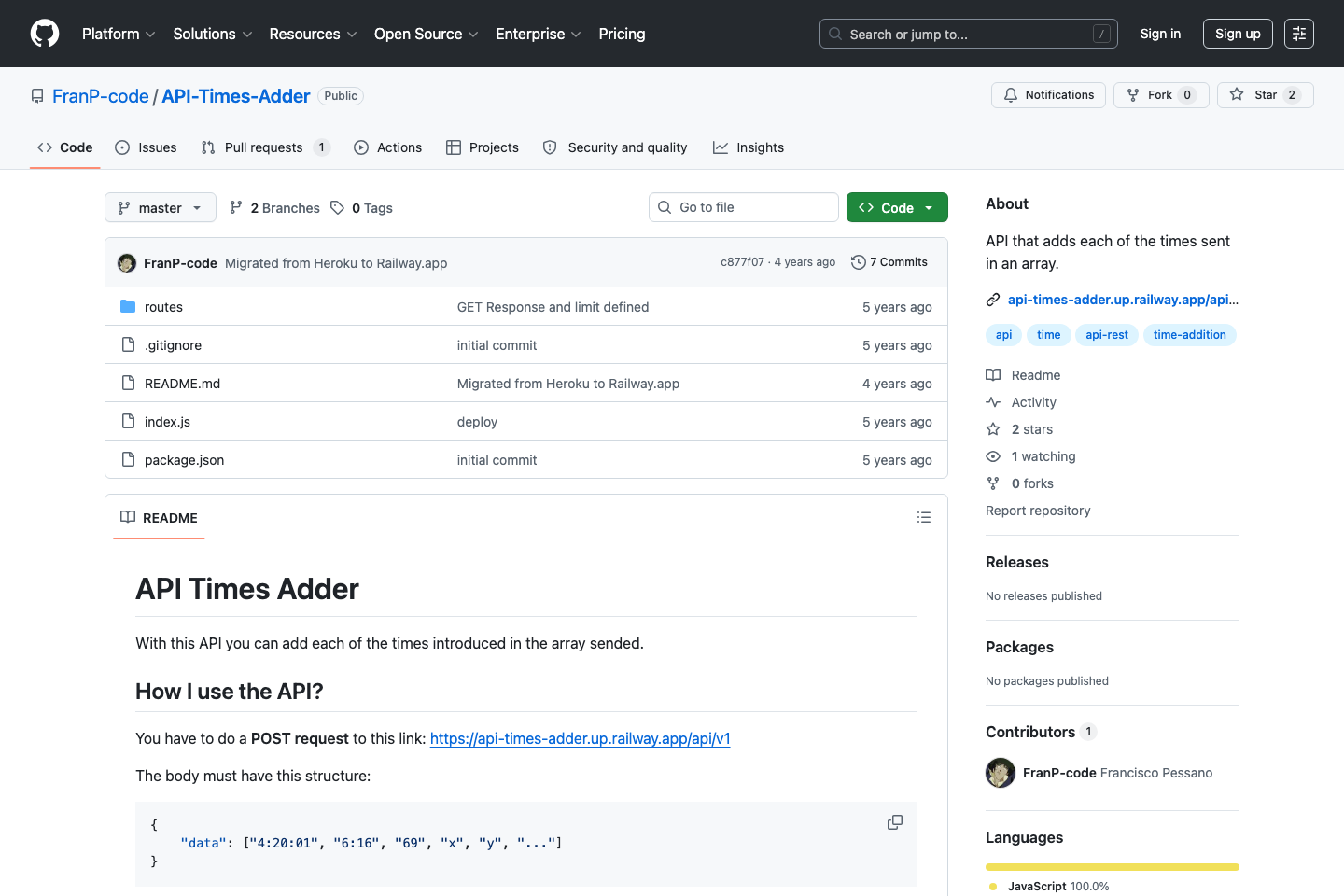 Times Adder documentation page