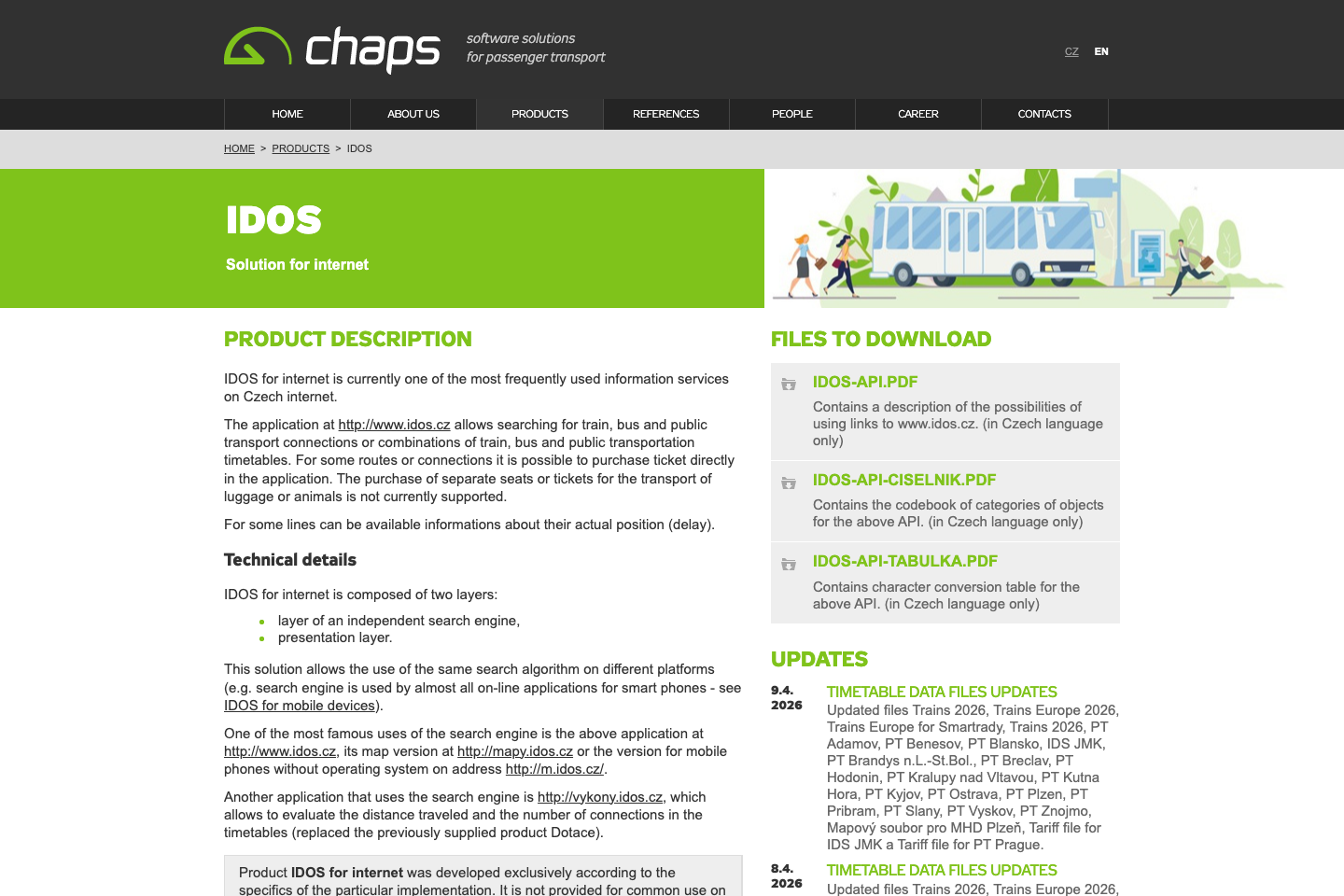 Transport for Czech Republic documentation page