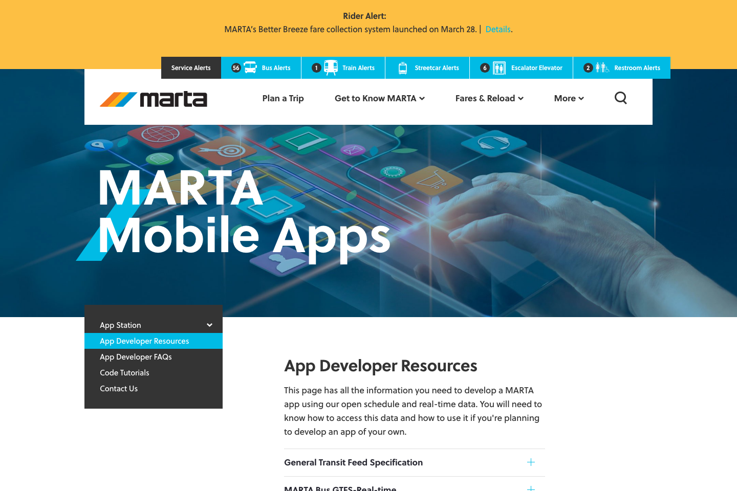 Transportation in Atlanta, USA documentation page