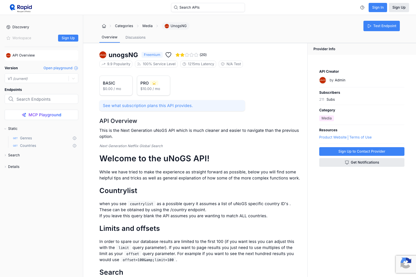 uNoGS documentation page