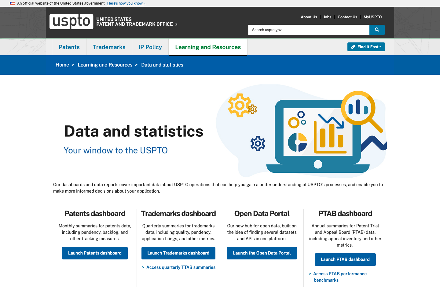 USPTO documentation page