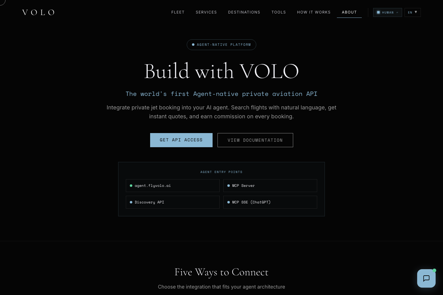 VOLO documentation page