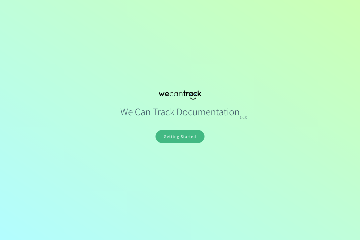 WeCanTrack documentation page
